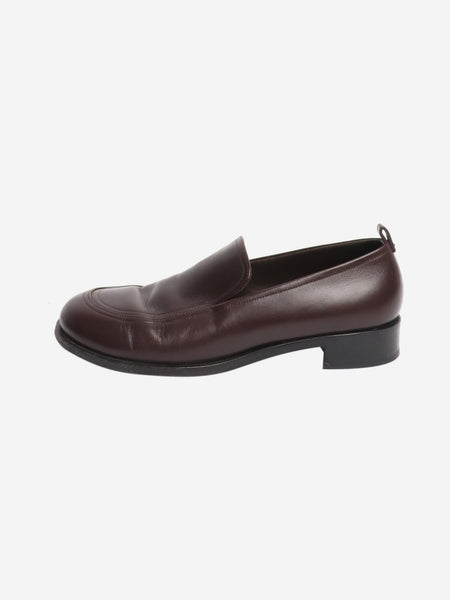 Oxblood leather loafers - size EU 40.5 product image