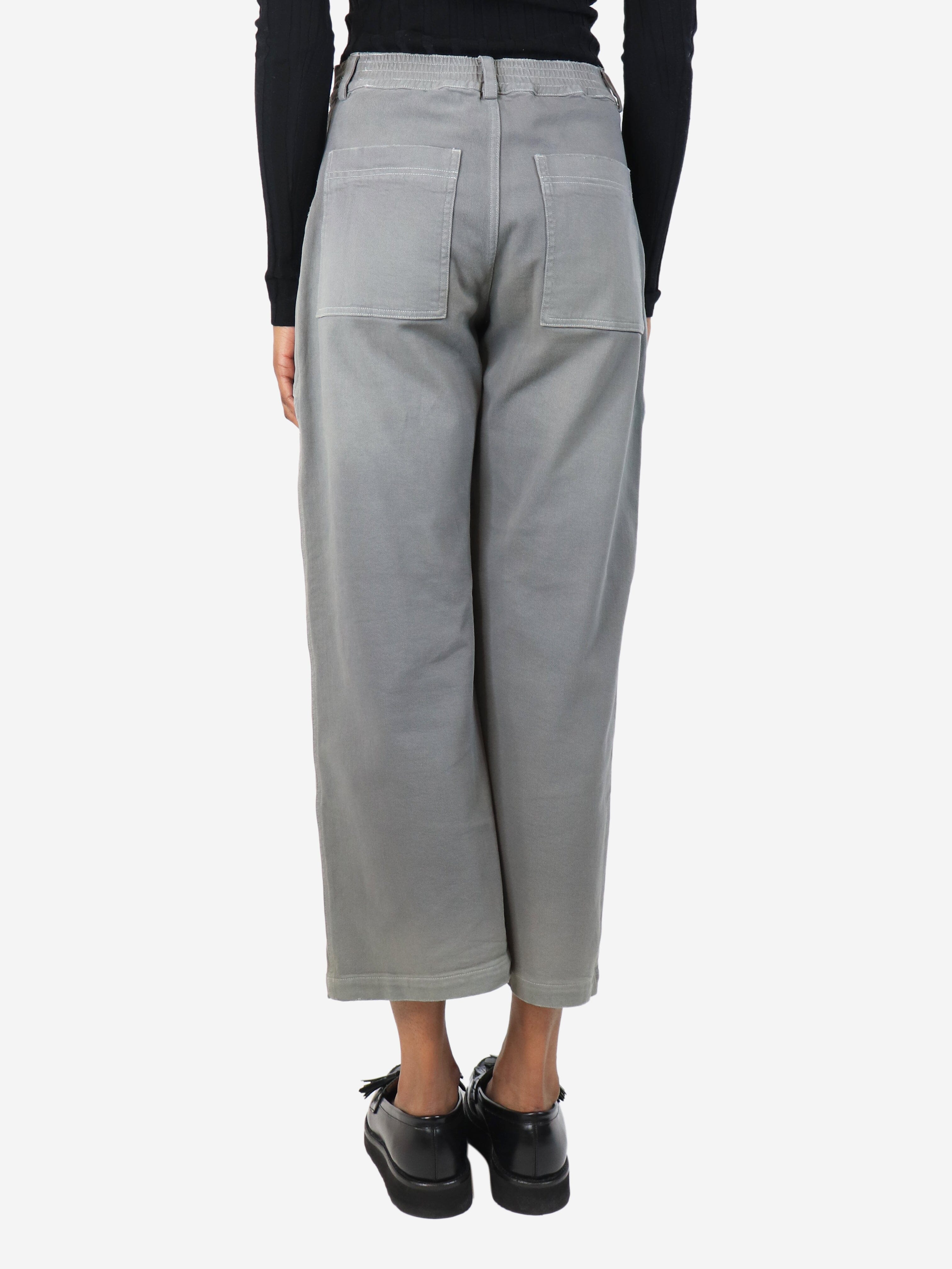Grey cargo trousers - size UK 6 Trousers Dior 