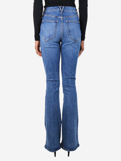 Blue high-rise skinny flare jeans - size UK 8 Trousers Veronica Beard 