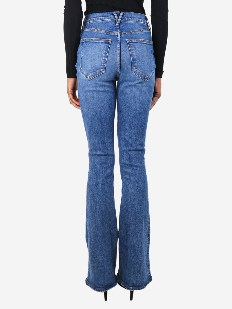 Blue high-rise skinny flare jeans - size UK 8 Trousers Veronica Beard 
