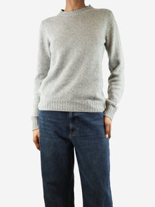 Prada Grey cashmere cutout jumper - size UK 6