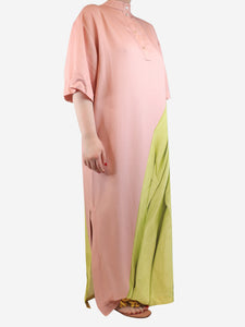 Dries Van Noten Pink printed maxi dress - size M