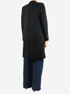 Saint Laurent Black wool coat - size UK 10