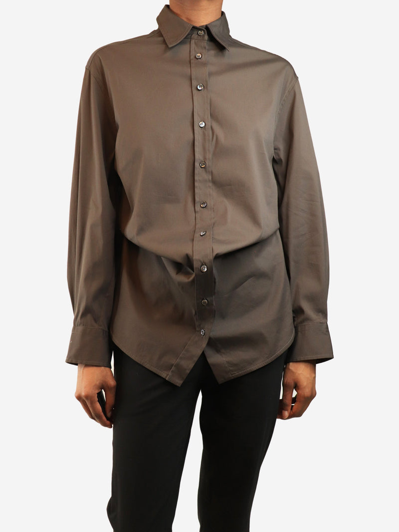 Brown dress shirt - size XS Tops Brunello Cucinelli 