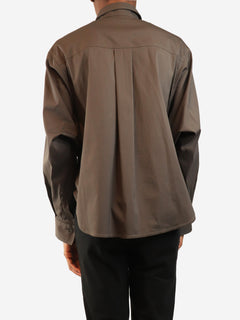 Brown dress shirt - size XS Tops Brunello Cucinelli 