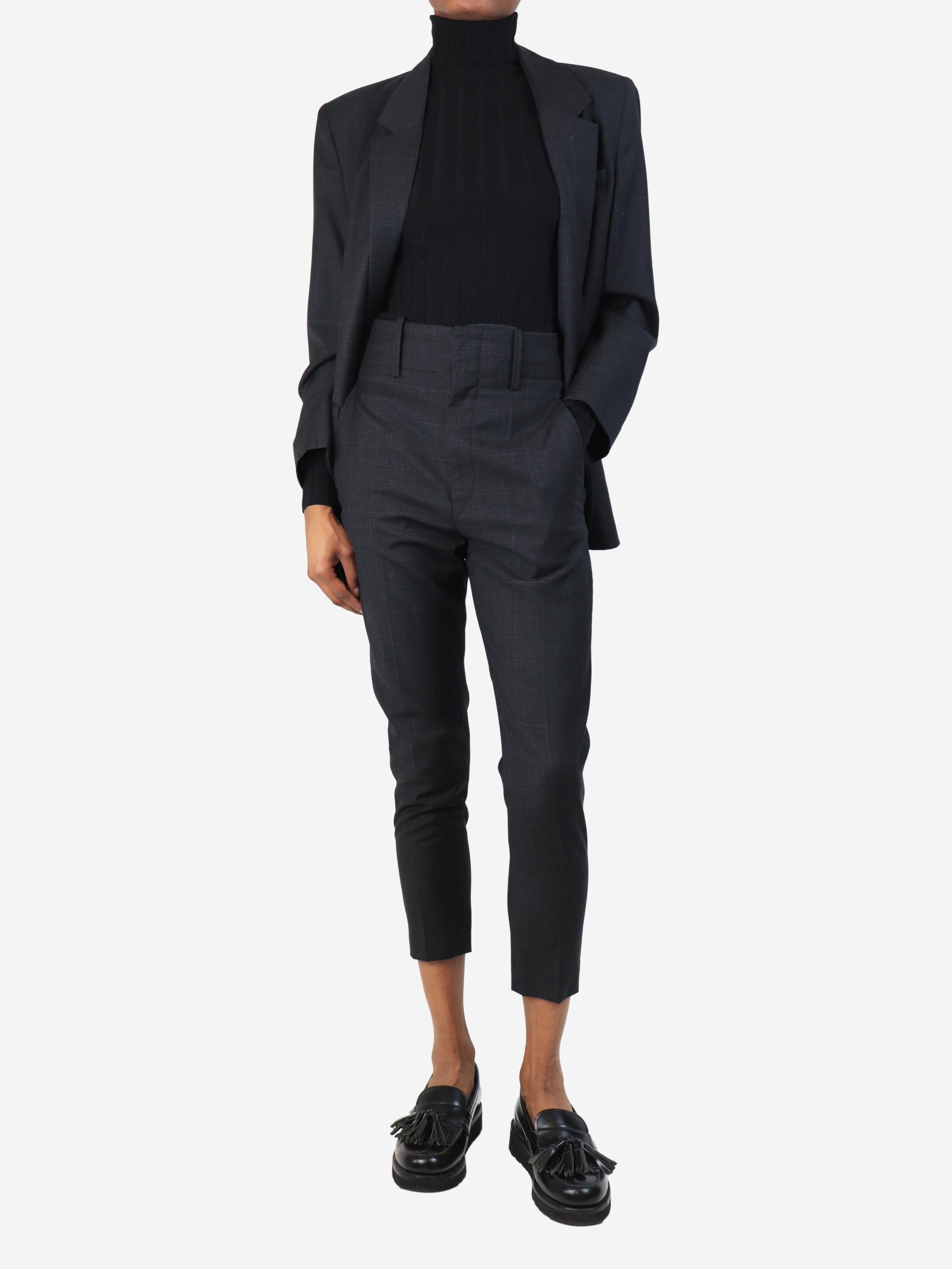 Dark grey wool check two-piece suit set - size UK 6 Sets Isabel Marant Etoile 