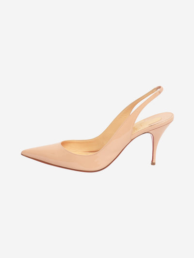 Neutral patent slingback heels - size EU 40.5 (UK 7.5) Heels Christian Louboutin 