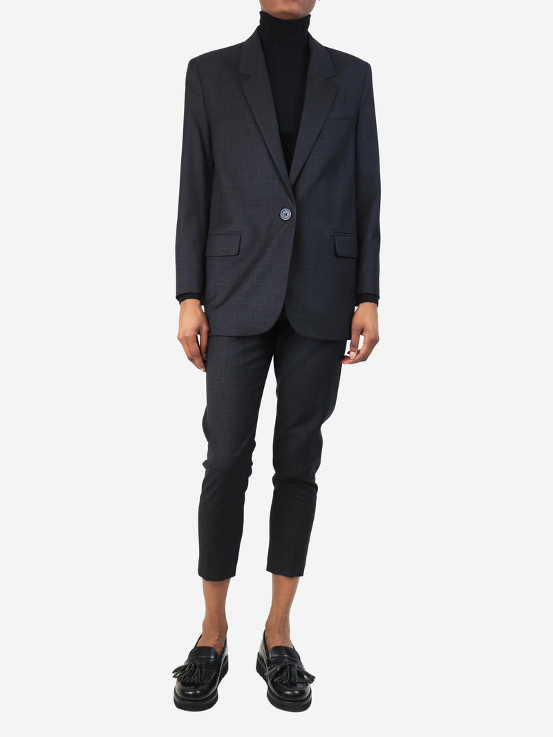 Dark grey wool check two-piece suit set - size UK 6 Sets Isabel Marant Etoile 