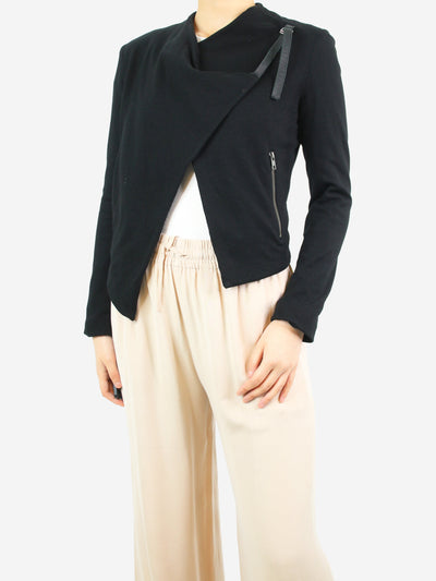 Black asymmetric wool blazer - size S Coats & Jackets Helmut Lang 