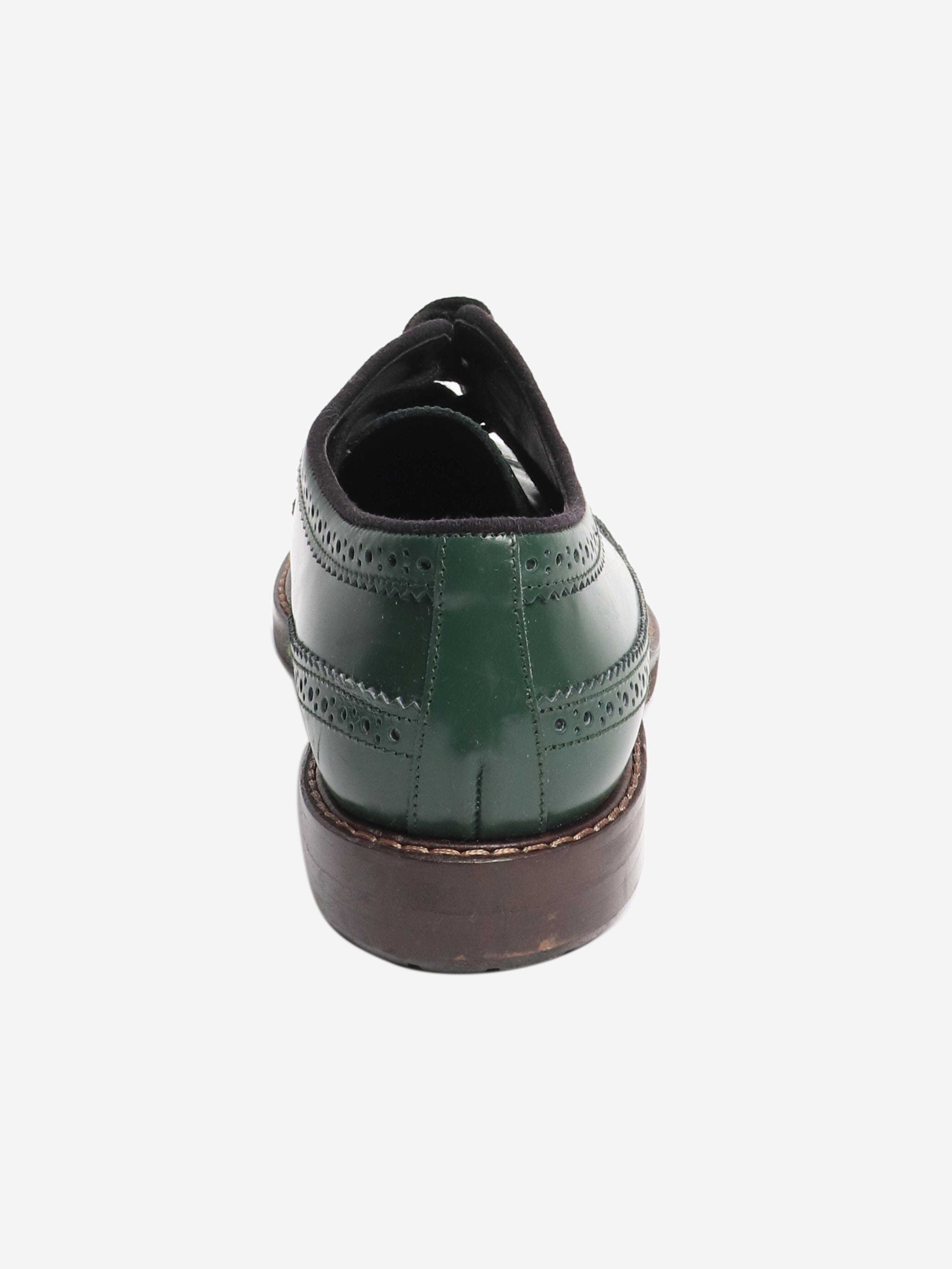 Green leather brogues - size EU 40 Flat Shoes Marni 