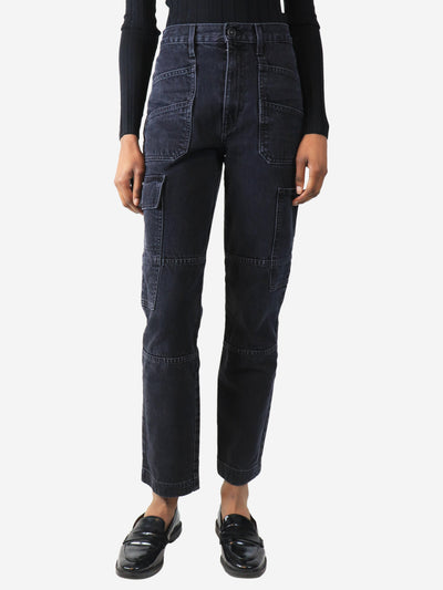 Black cargo jeans - size UK 6 Trousers SLVRLAKE 