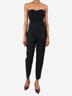 Black wool tapered trousers - size UK 6 Trousers Isabel Marant 