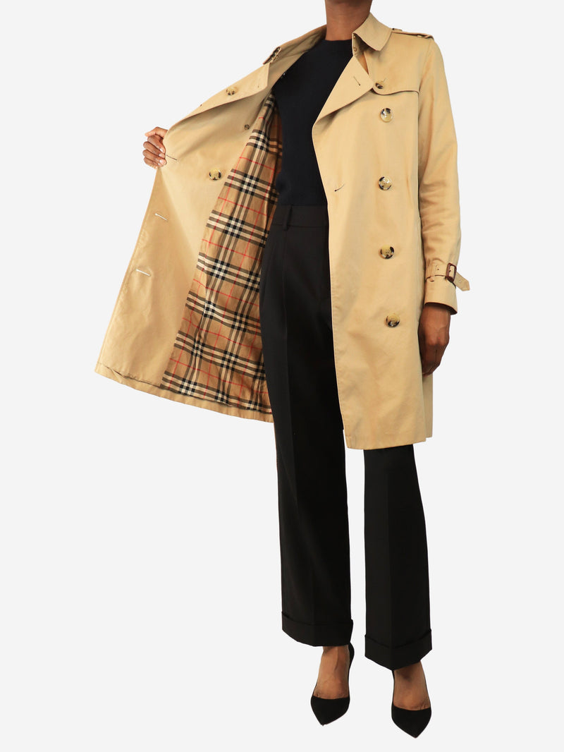 Beige Kensington trench coat - size UK 4 Coats & Jackets Burberry 