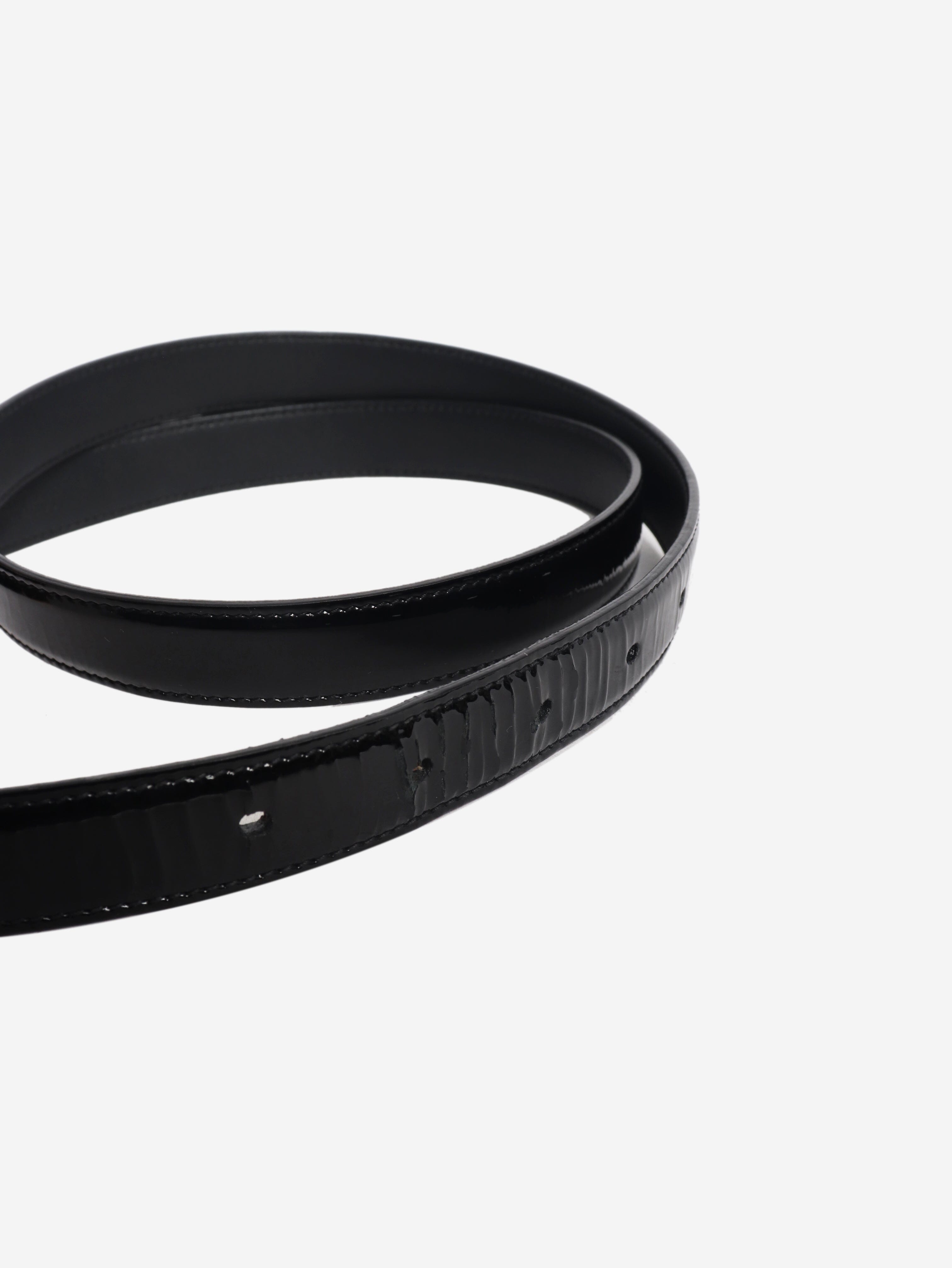 Black patent leather belt Belts Saint Laurent 