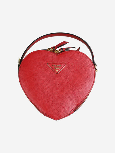 Red Saffiano Love Heart bag Shoulder bags Prada 