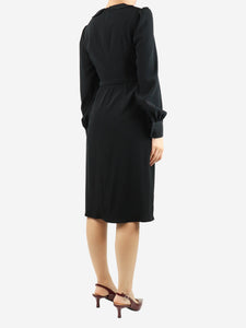 Co Black belted midi dress - size M