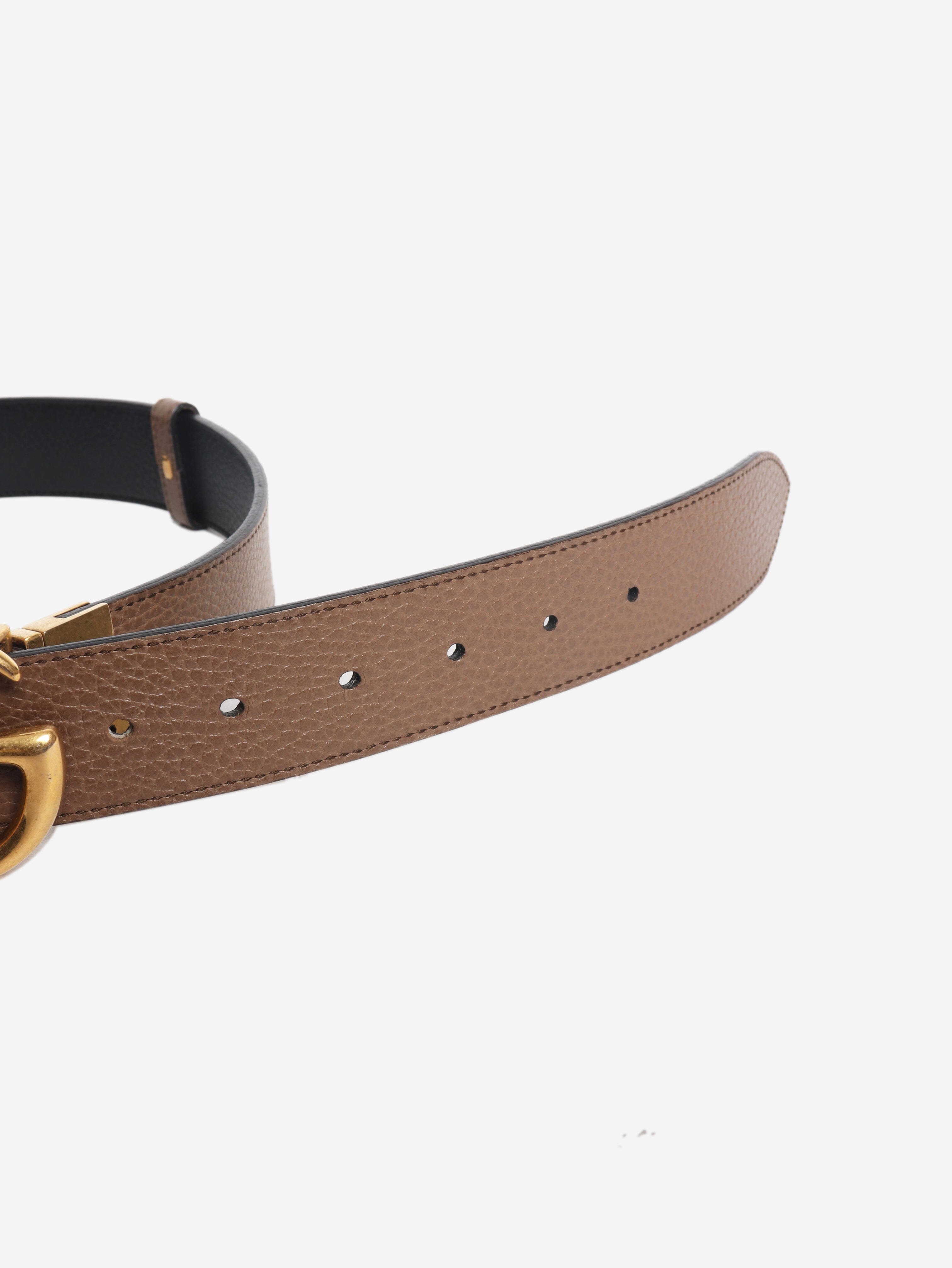 Brown GG leather belt Belts Gucci 