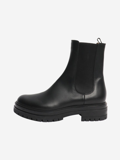 Black Chelsea leather ankle boots - size EU 40 Boots Gianvito Rossi 