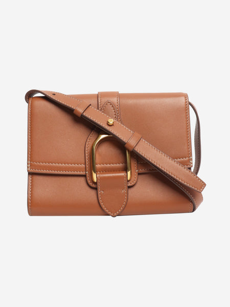Tan leather crossbody bag product image