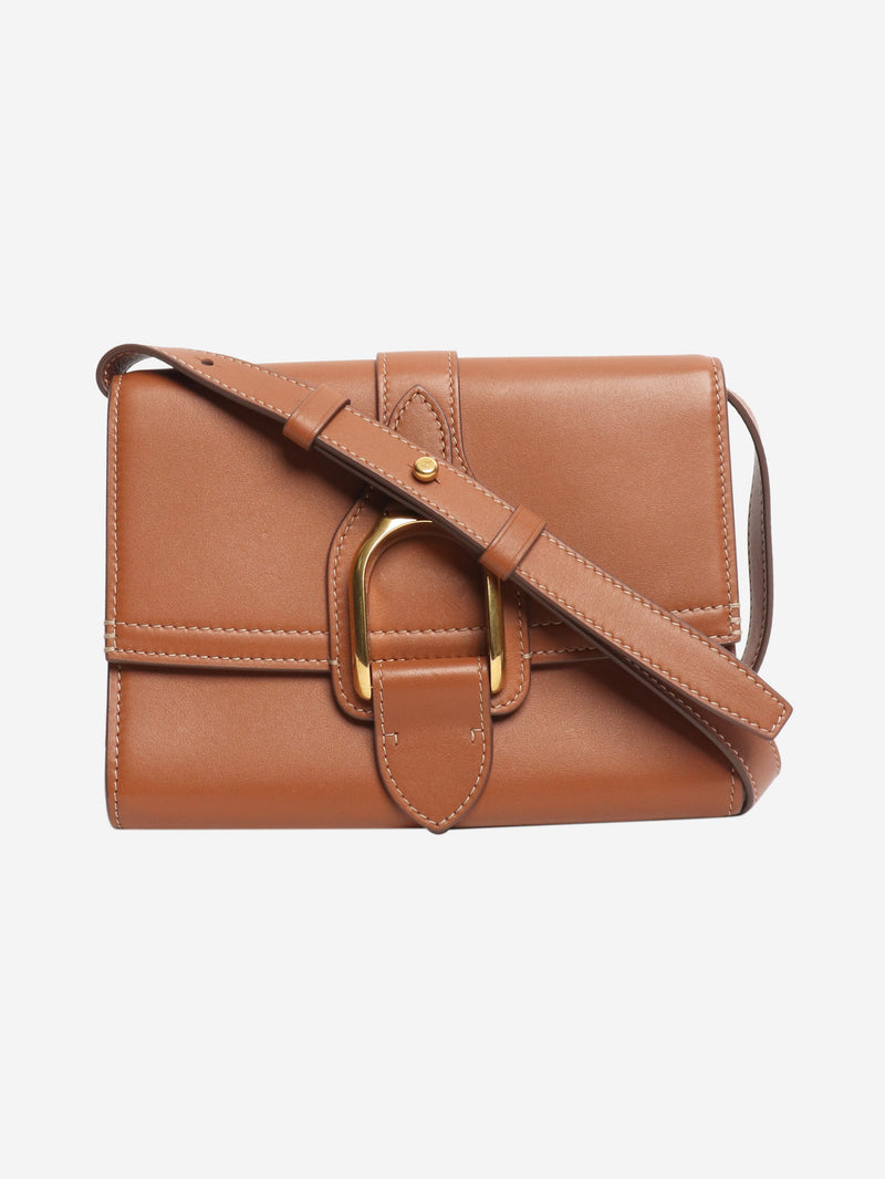 Tan leather crossbody bag Cross-body bags Ralph Lauren 