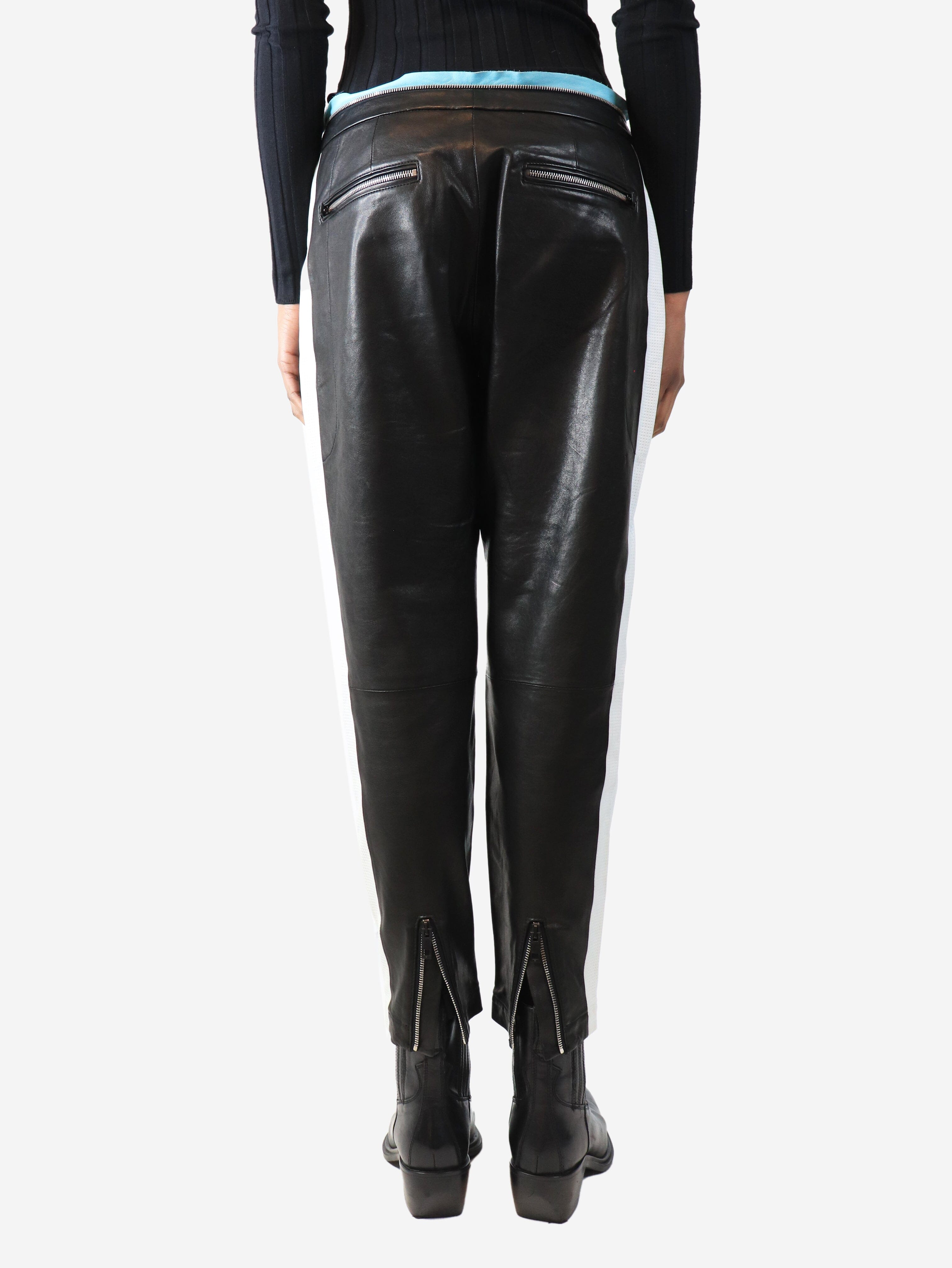 Black leather trousers - size UK 6 Trousers Rag & Bone 