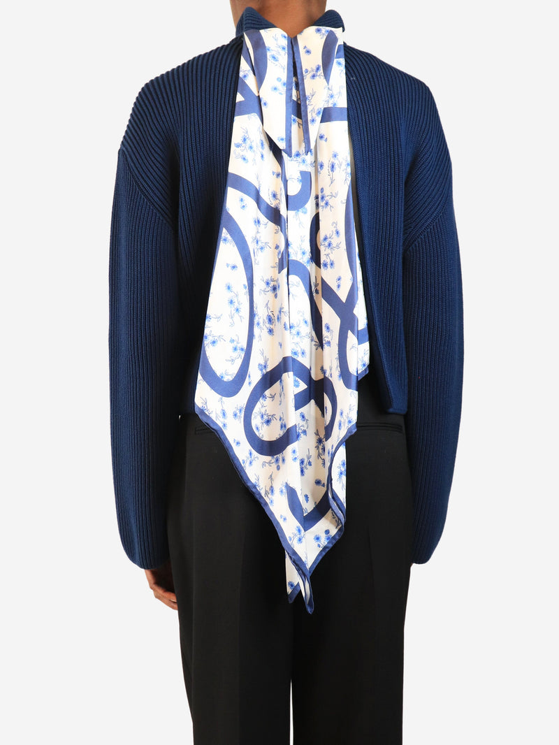 Navy backless knit sweater - size XS Knitwear Loewe 