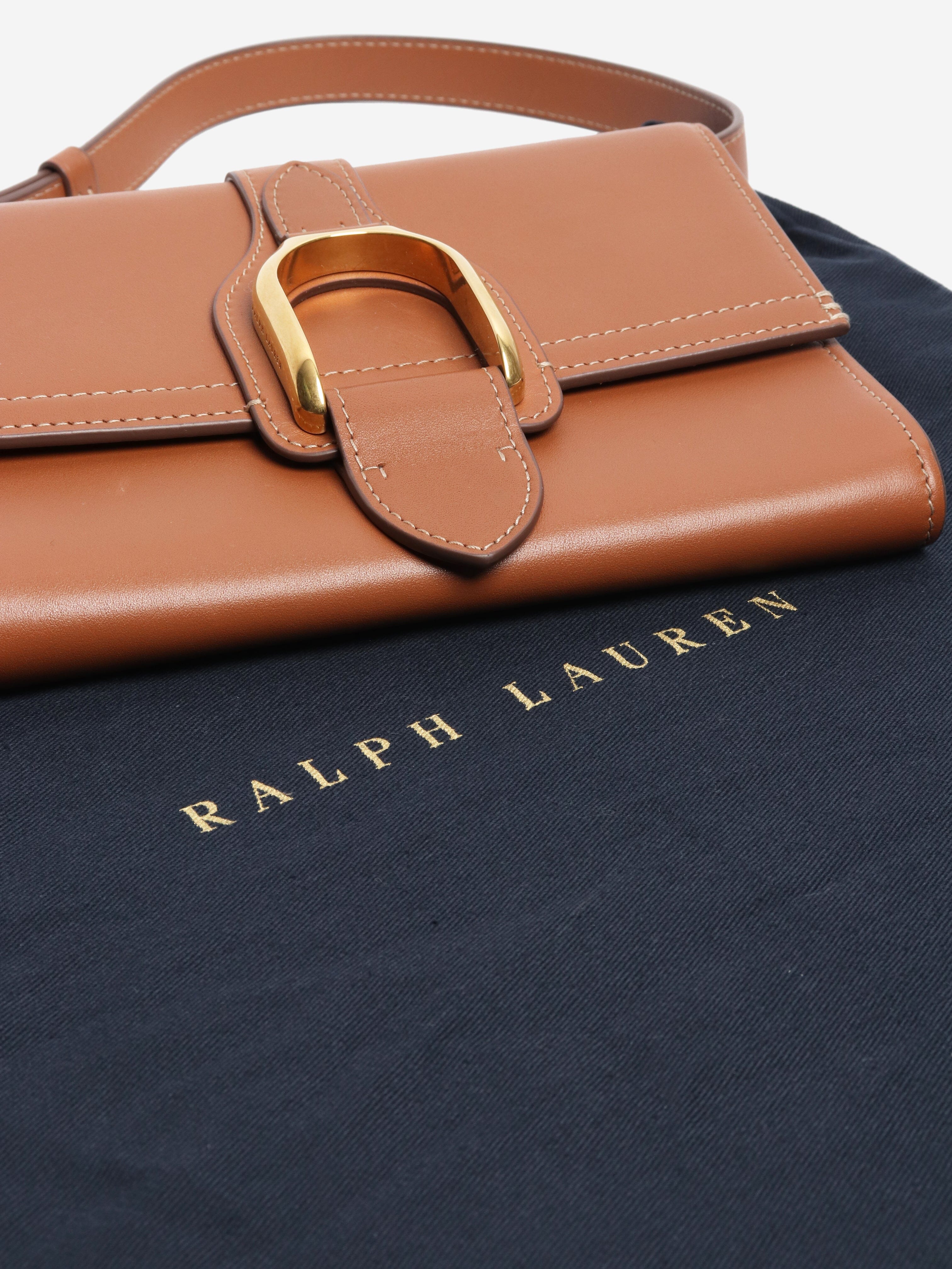 Tan leather crossbody bag Cross-body bags Ralph Lauren 