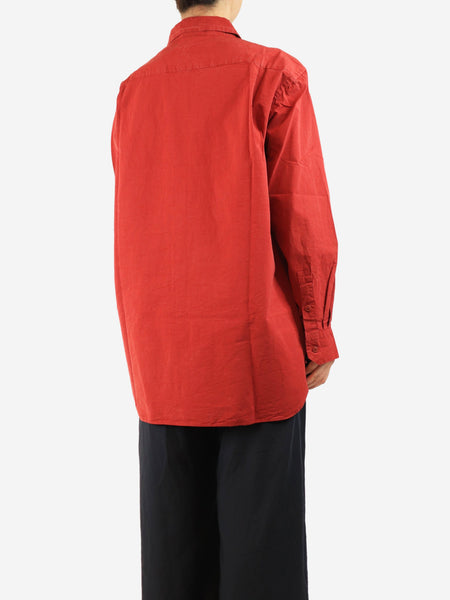 Red cotton shirt - size S alternate image