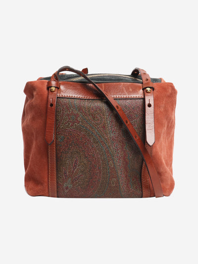 Maroon suede and paisley crossbody bag Cross-body bags Etro 