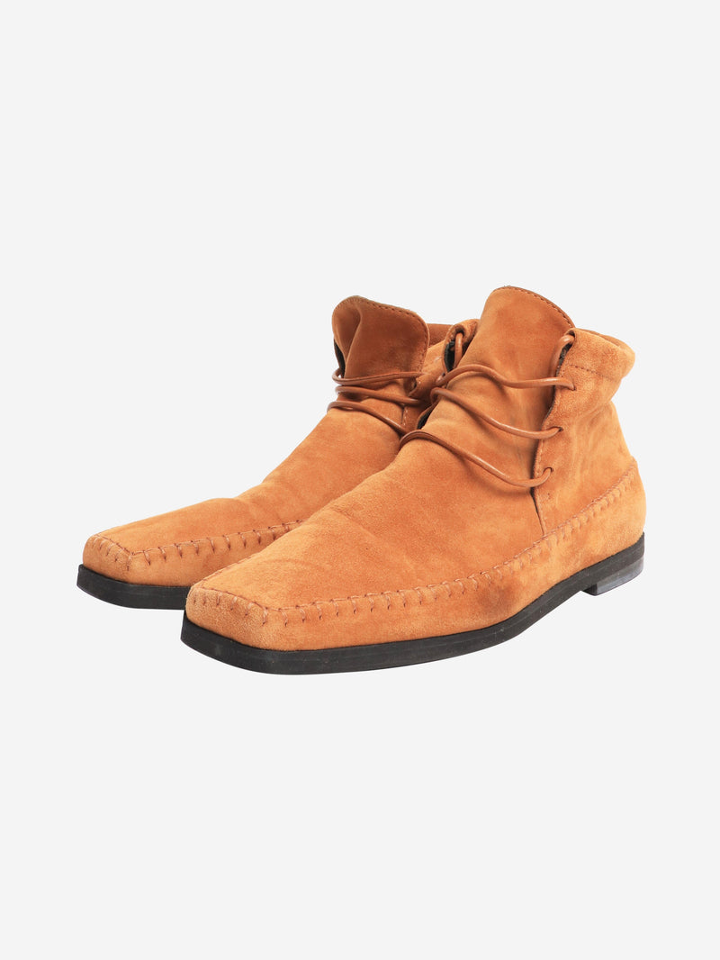 Tan suede ankle boots - size EU 38 Boots Toteme 