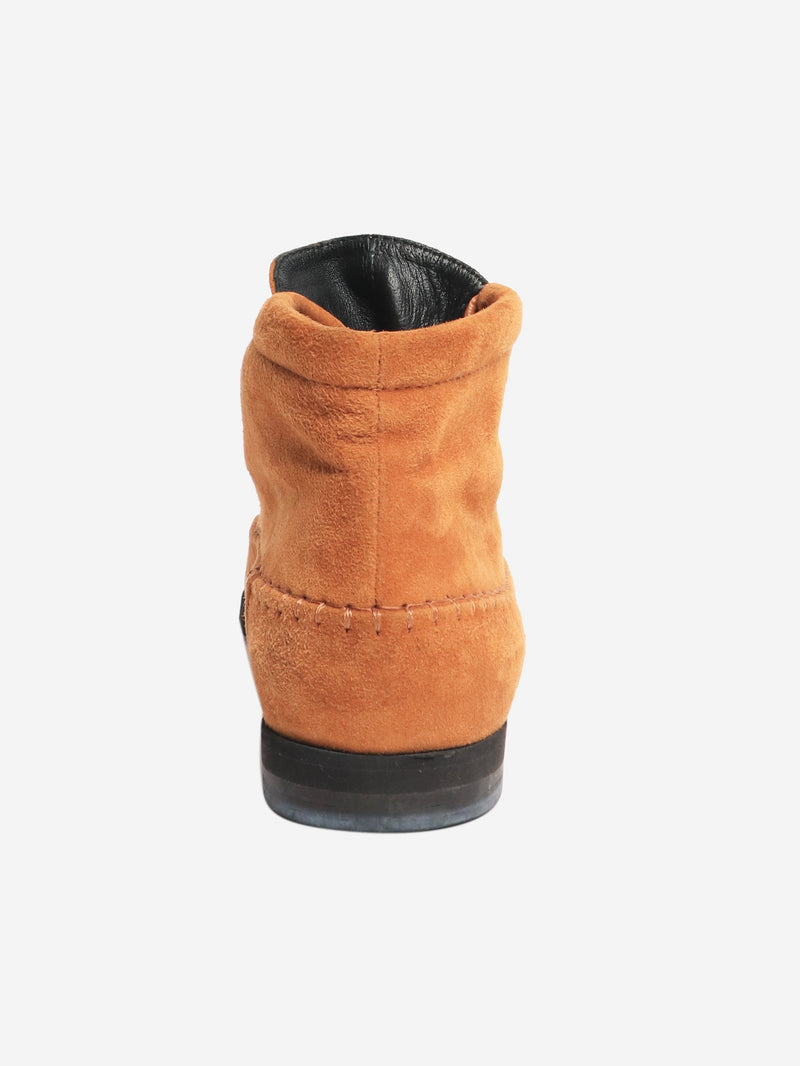 Tan suede ankle boots - size EU 38 Boots Toteme 