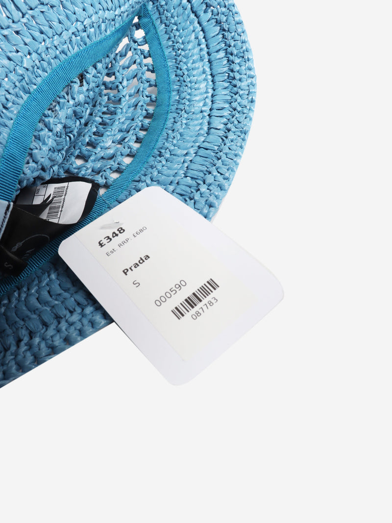 Blue crochet bucket hat - size S Hats Prada 