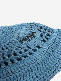 Blue crochet bucket hat - size S Hats Prada 