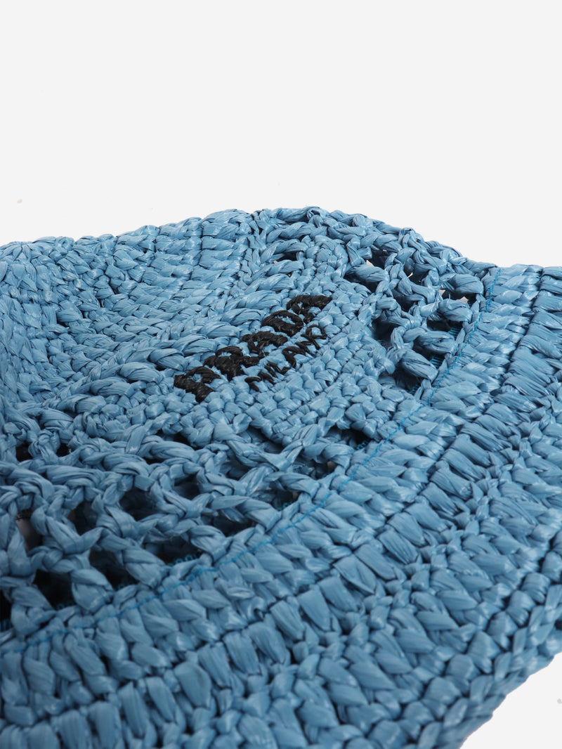 Blue crochet bucket hat - size S Hats Prada 