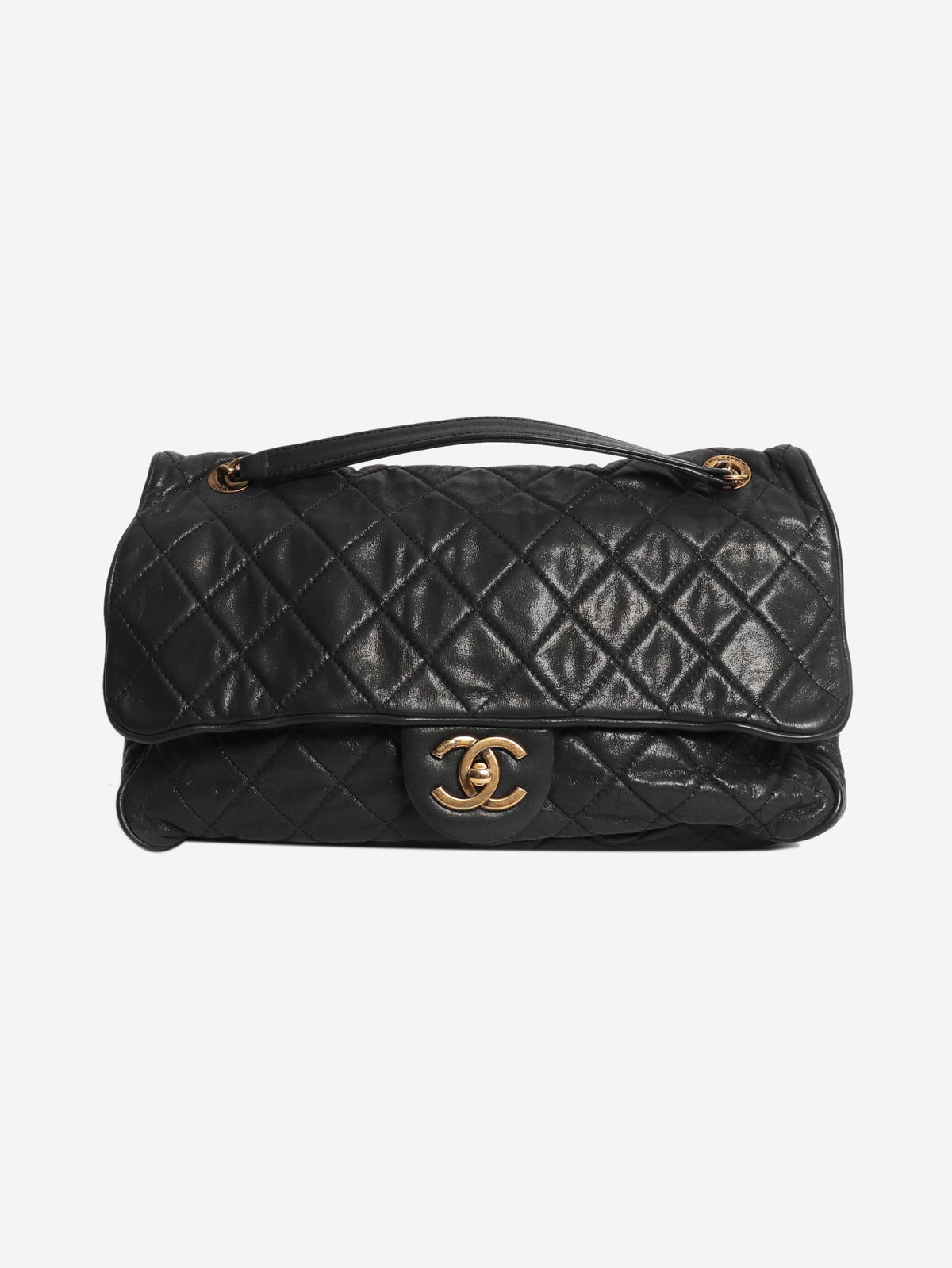 Black 2012 calfskin Pearl Shiba shoulder bag Shoulder bags Chanel 