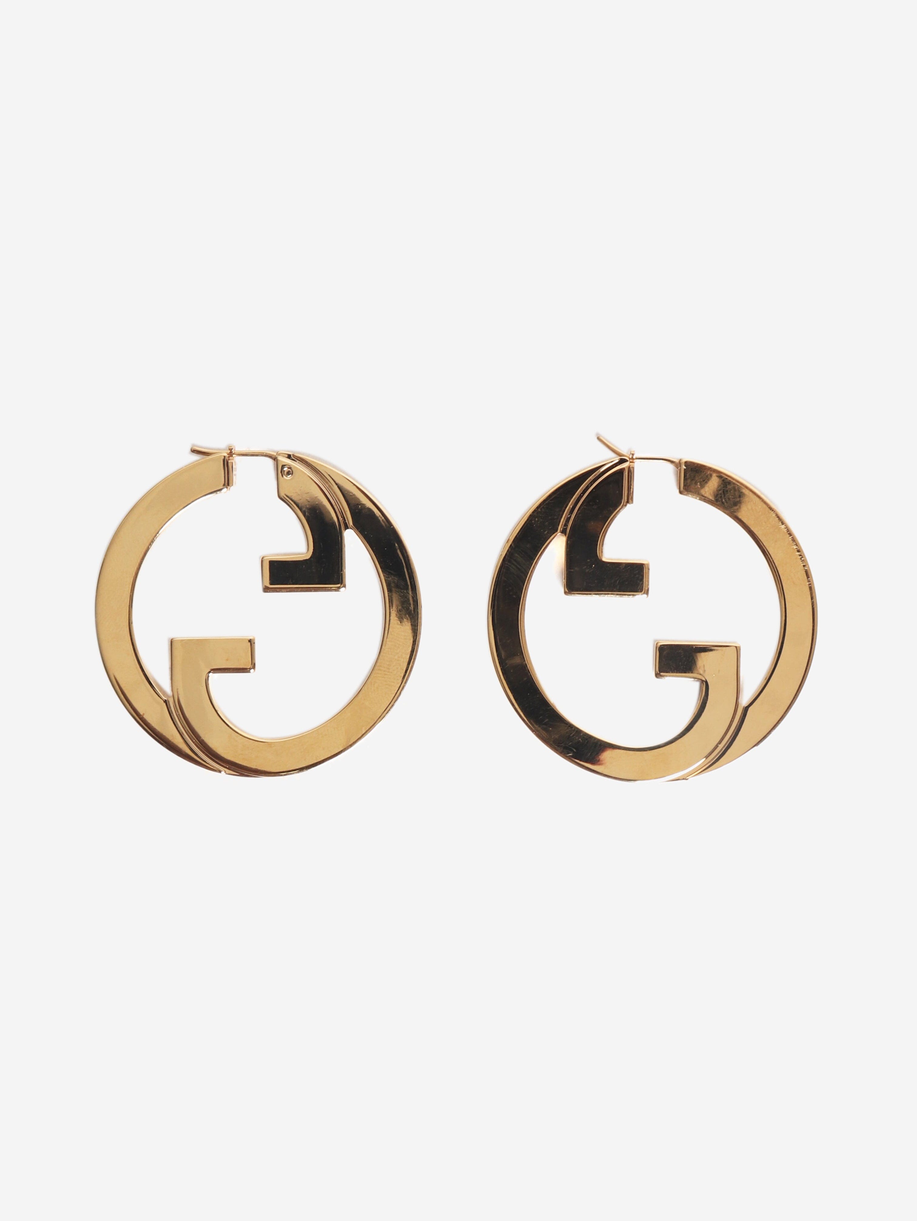 18k Yellow gold Interlocking G earrings Earrings Gucci 