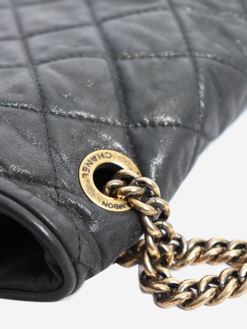 Black 2012 calfskin Pearl Shiba shoulder bag Shoulder bags Chanel 
