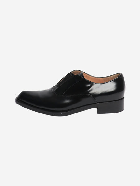 Black leather shoes - size EU 38 product image