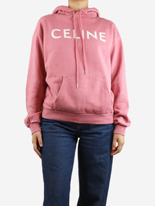 Celine Pink graphic logo hoodie - size S