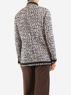 Multicolour tweed jacket - size UK 8