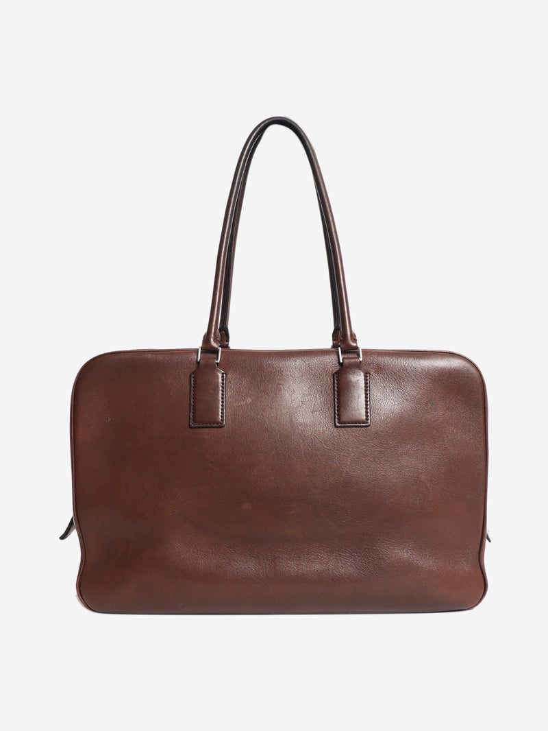 Dark chocolate Domino bag Shoulder bags The Row 