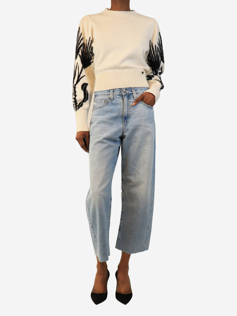 Blue Hattie crop jeans - size UK 6
