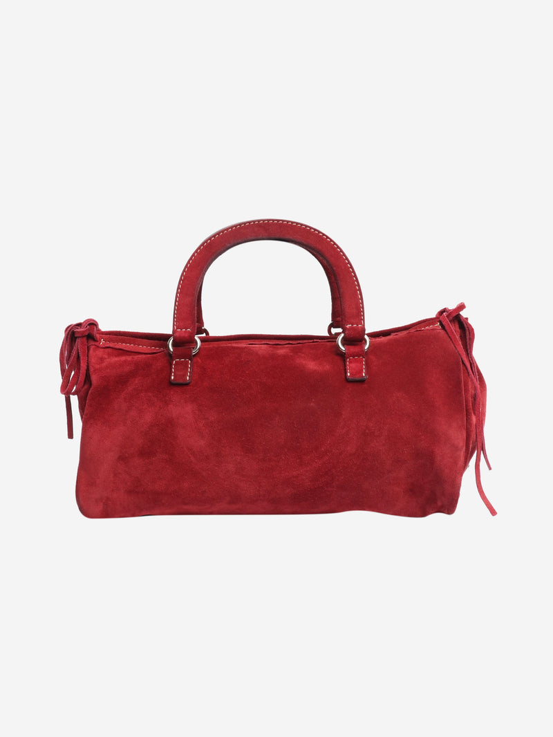 Vintage 2002 Burgundy suede shoulder bag Bags Prada 