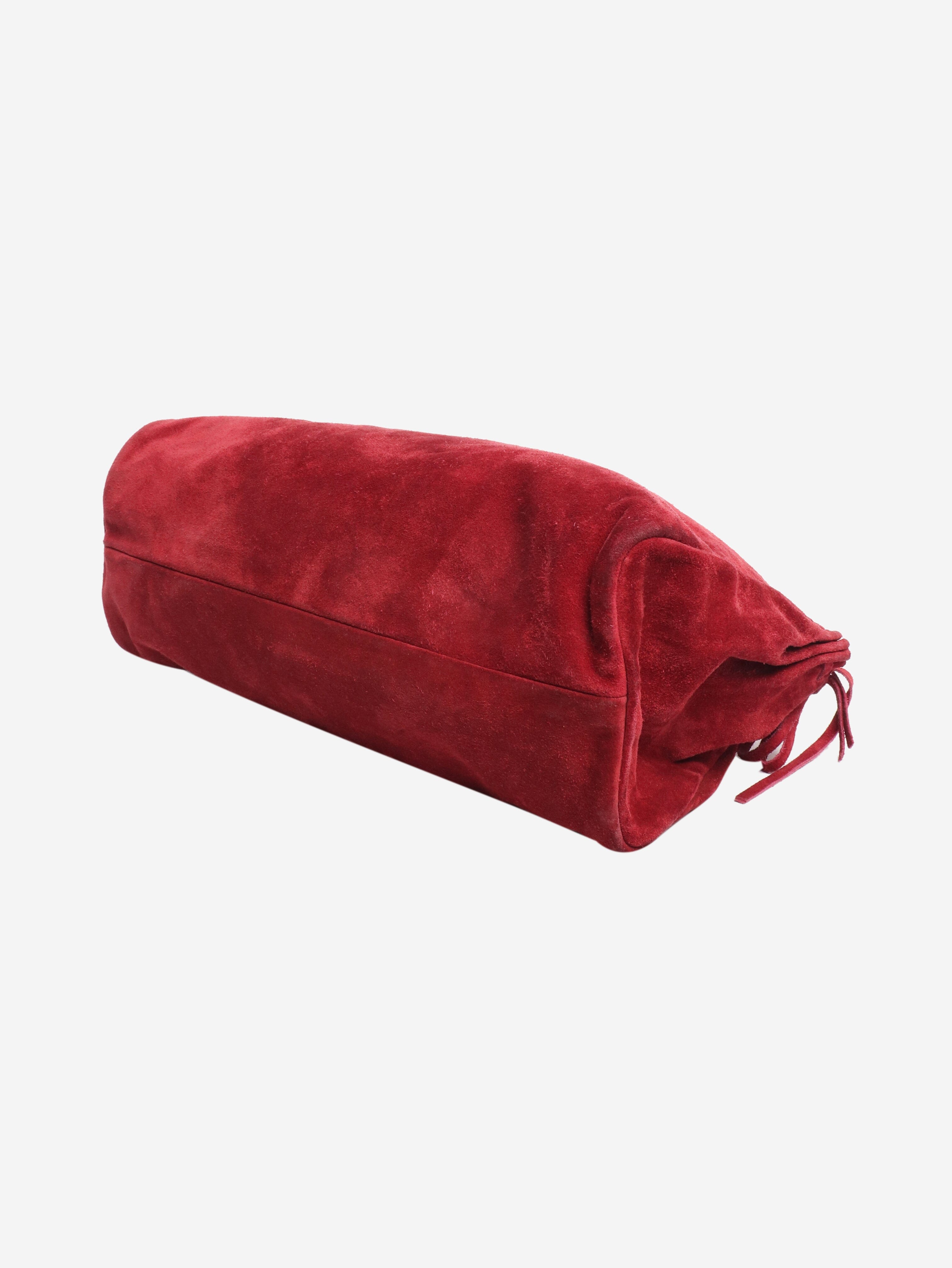 Vintage 2002 Burgundy suede shoulder bag Bags Prada 