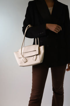 White Arco top handle bag Top Handle Bags Bottega Veneta 