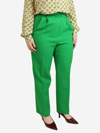 Green pleated trousers - size L Trousers The Frankie Shop 