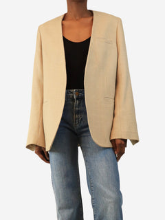 Buttermilk jumbo twill blazer - size UK 6 Coats & Jackets Toteme 
