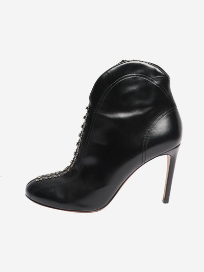 60 embellished black leather ankle boots - size EU 39 Boots Alaia 