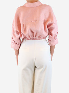Staud Faded blush Lisa linen top - size S