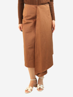Brown A-line midi skirt - size UK 10 Skirts Marni 